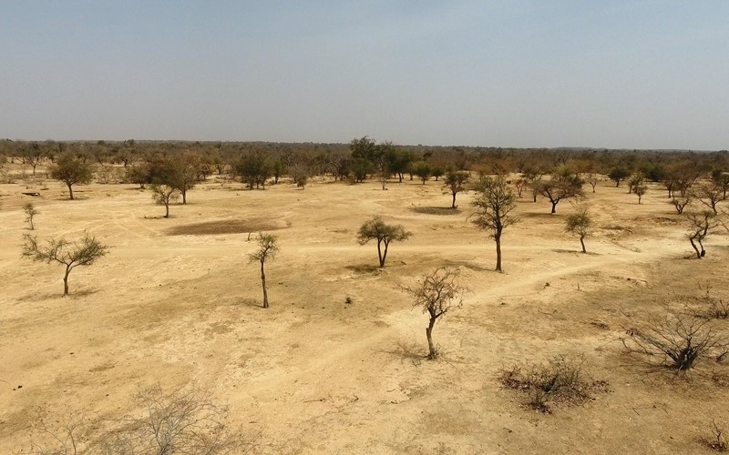 Degraded landscape in Burkina Faso