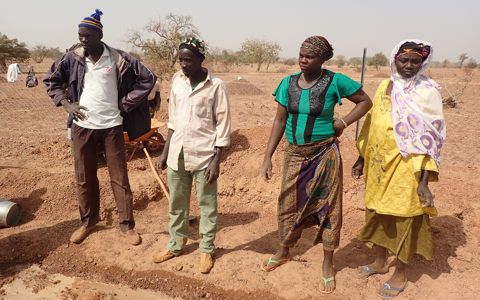 Fatimata and others in her community.
