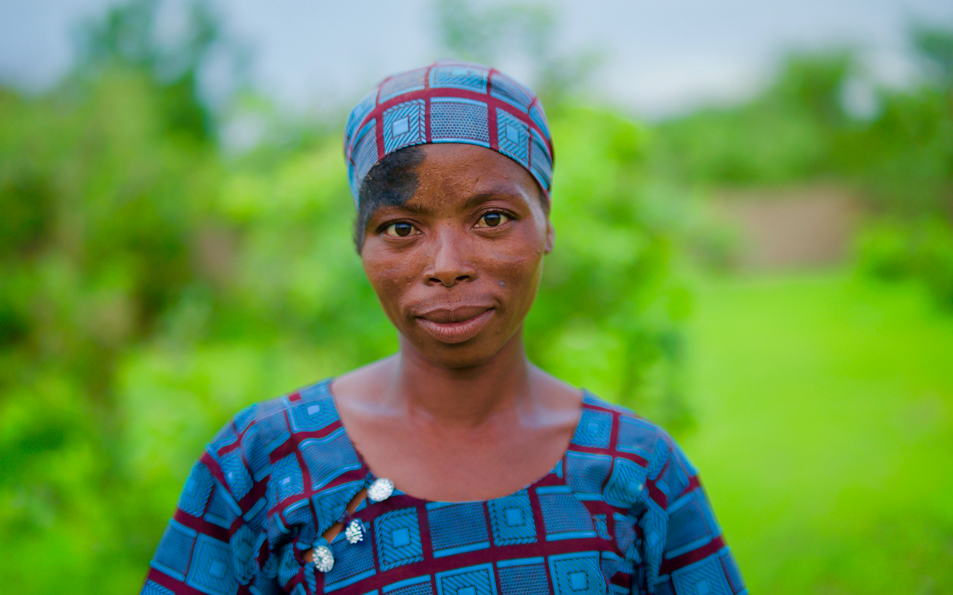 Close up of Kapouri, a member of a shea butter enterprise group in Burkina Faso.